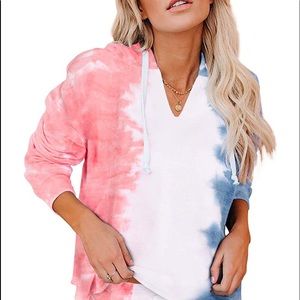 Tie Dye Hoodie Short Set size small NEW